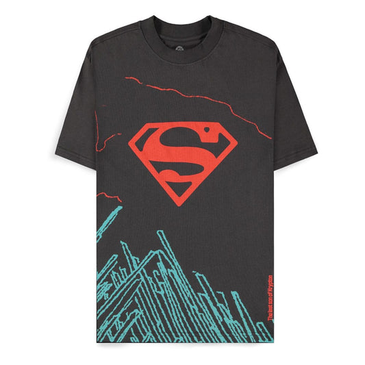DC Comics T-Shirt Superman Dark Grey son of Krypton Size S 8718526412109