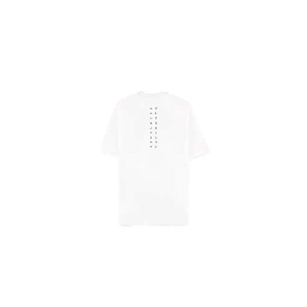 PlayStation T-Shirt Logo White Loose Fit Size S 8718526415278