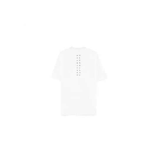 PlayStation T-Shirt Logo White Loose Fit Size S 8718526415278