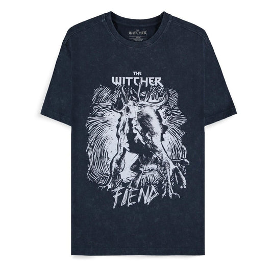 The Witcher T-Shirt Dark Blue Fiend Size S 8718526180244