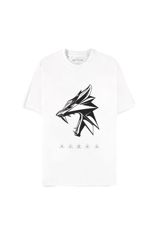 The Witcher Wild Hunt T-Shirt Wolf Head Size M 8718526415841
