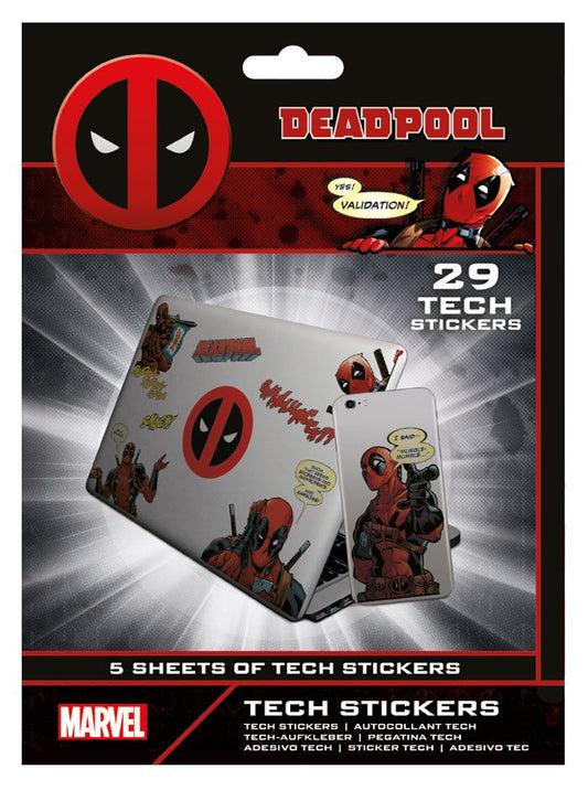 Marvel Tech Sticker Pack Deadpool (10) 5050293474083