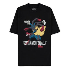 Pokémon Mega Evolutions T-Shirt Mega Lucario Gotta Catch Em All Size S 8718526425239