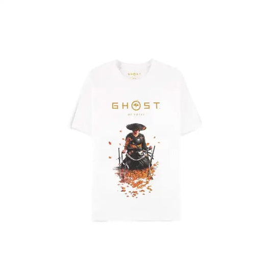 Ghost of Yotei T-Shirt Samurai White Size S 8718526418095