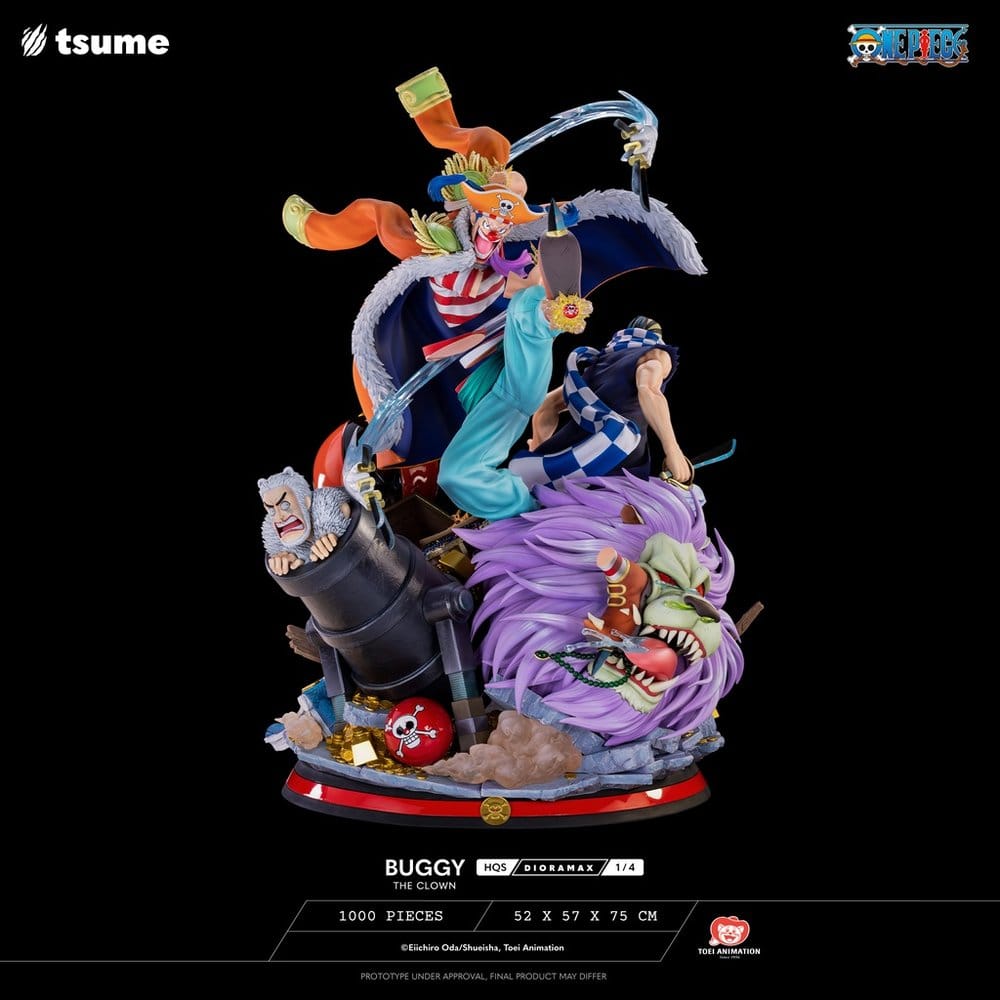 One Piece HQS Dioramax Figure 1/4 Buggy the Clown 5453003586234
