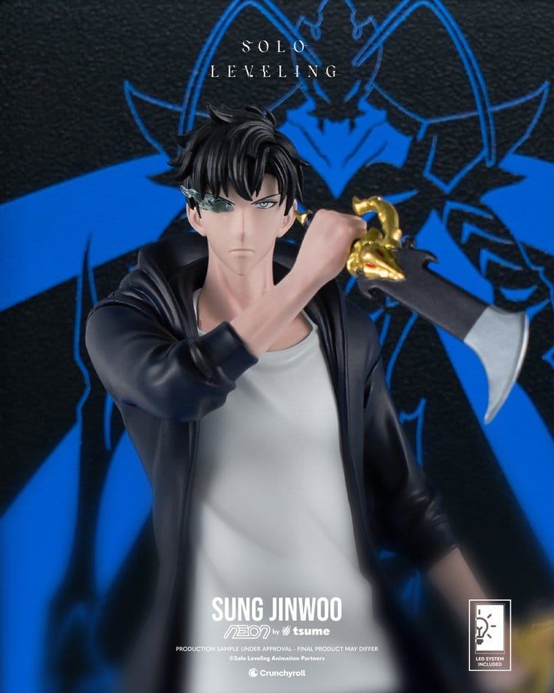 Solo Leveling Neon Figure 1/9 Sung Jinwoo 20 cm 5453003603979