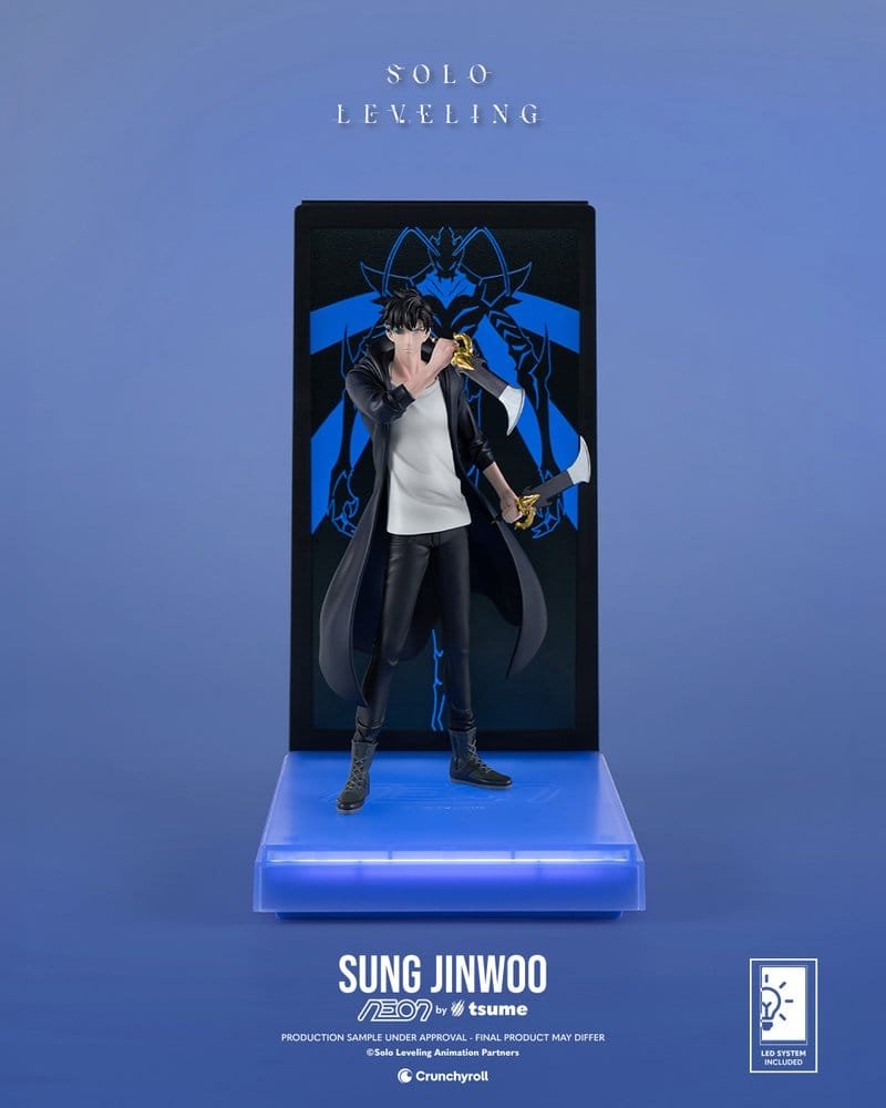 Solo Leveling Neon Figure 1/9 Sung Jinwoo 20 cm 5453003603979