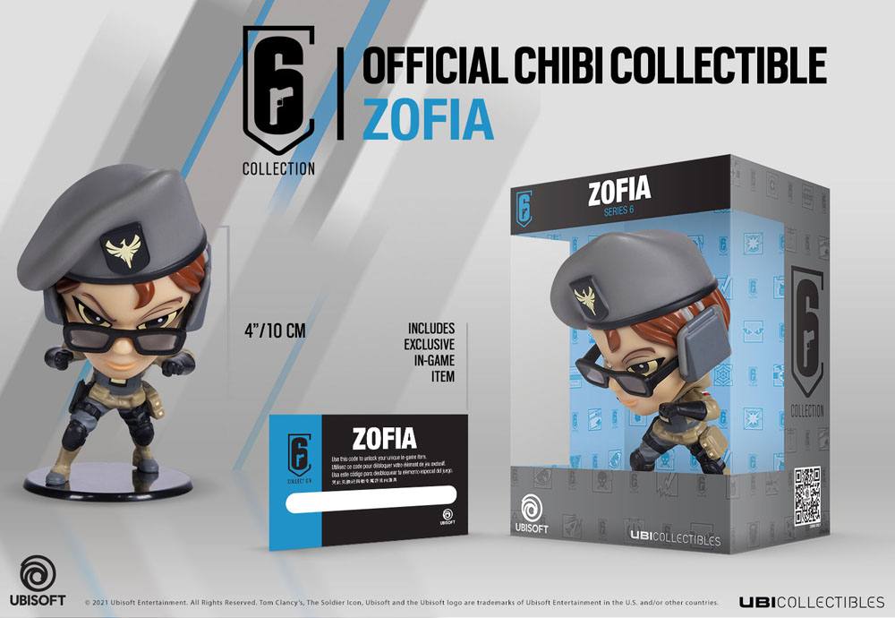 Rainbow Six Siege 6 Collection Chibi Figure Series 6 Zofia 10 cm 3307216167068