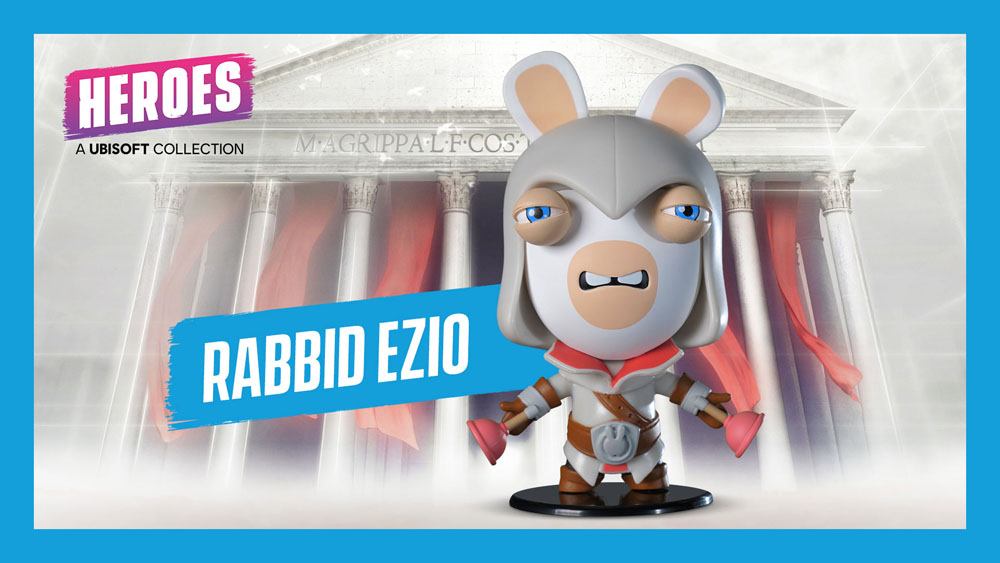 Assassin's Creed / Raving Rabbid Ubisoft Heroes Collection Chibi Figure Rabbid Ezio 10 Cm - Amuzzi