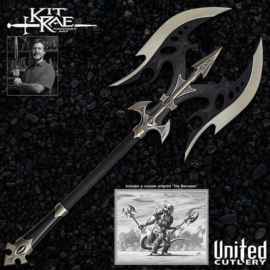 Kit Rae Swords of the Ancients Replica 1/1 Black Legion Battle Axe 89 cm 0760729220010