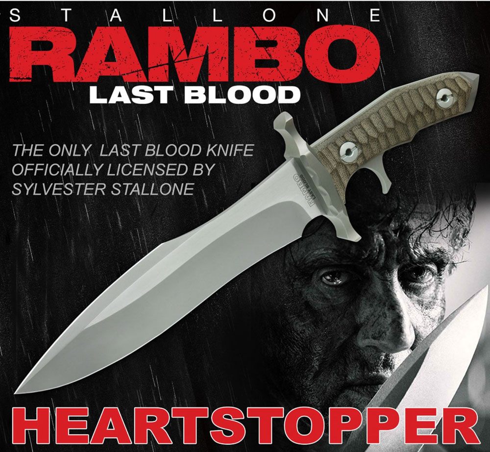 Rambo: Last Blood Replica 1/1 Heartstopper Kn 0760729286207