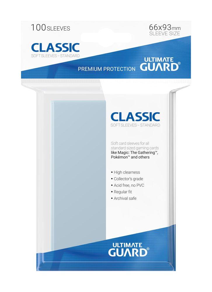 Ultimate Guard Classic Soft Sleeves Standard Size Transparent (100) - Amuzzi
