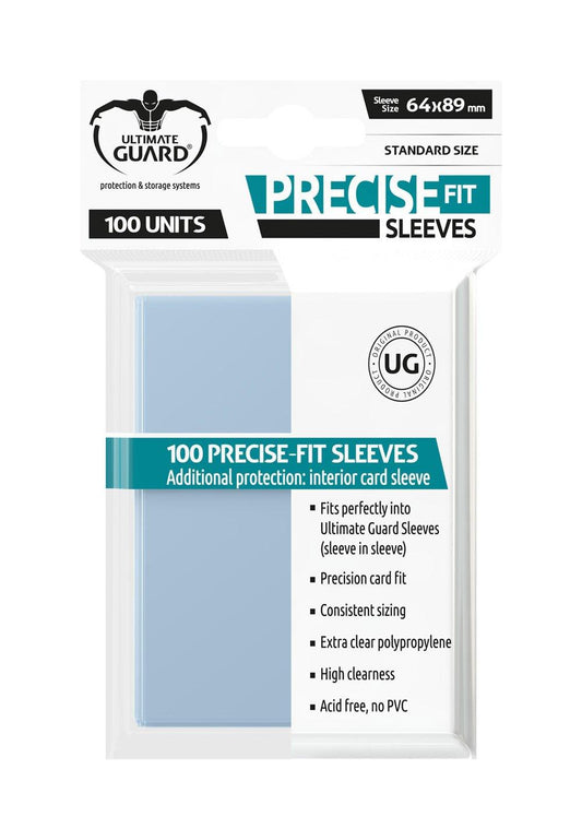 Ultimate Guard Precise-Fit Sleeves Standard Size Transparent (100) 4260250071502