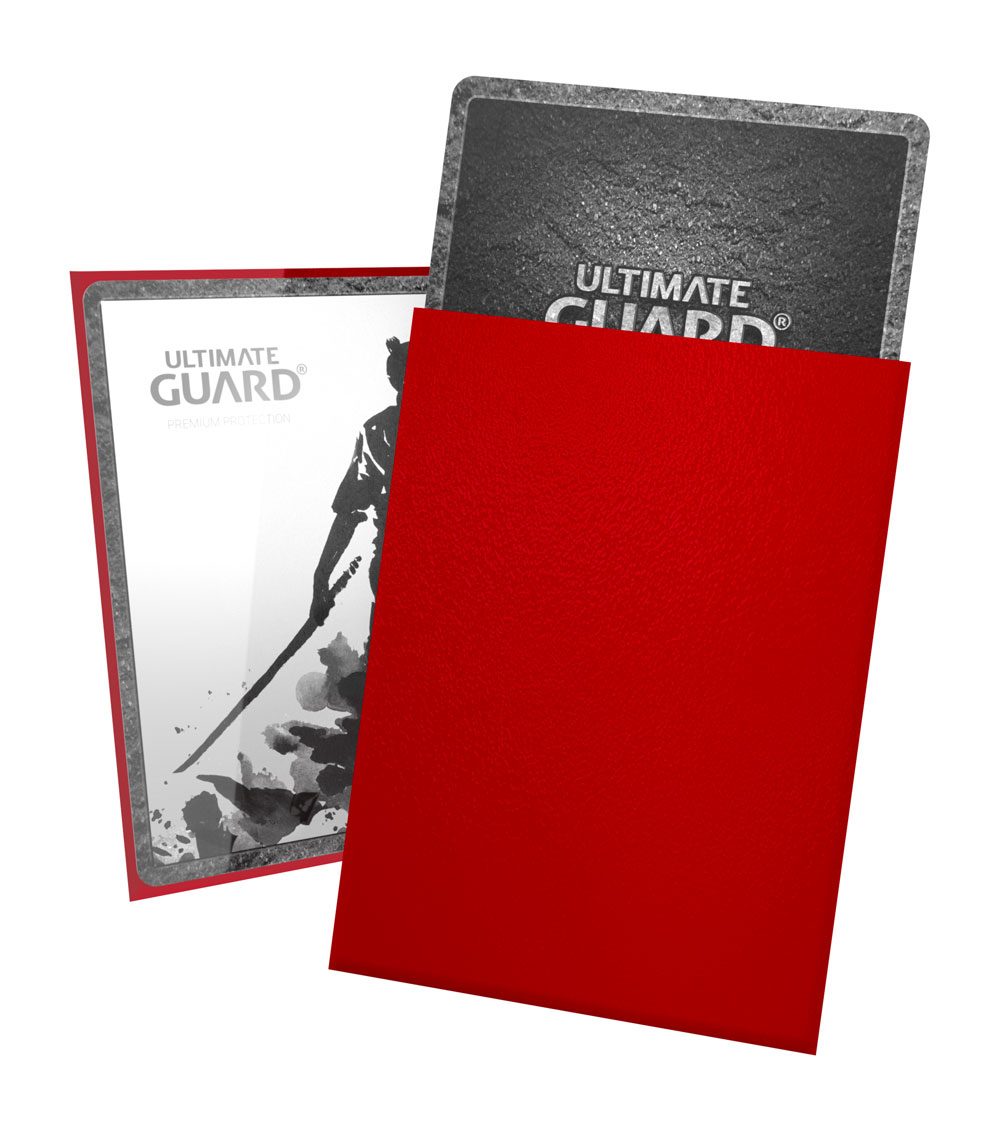 Ultimate Guard Katana Sleeves Standard Size Red (100) - Amuzzi