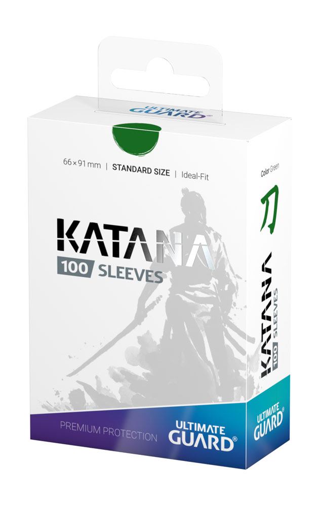 Ultimate Guard Katana Sleeves Standard Size (100) - Green 4260250073797