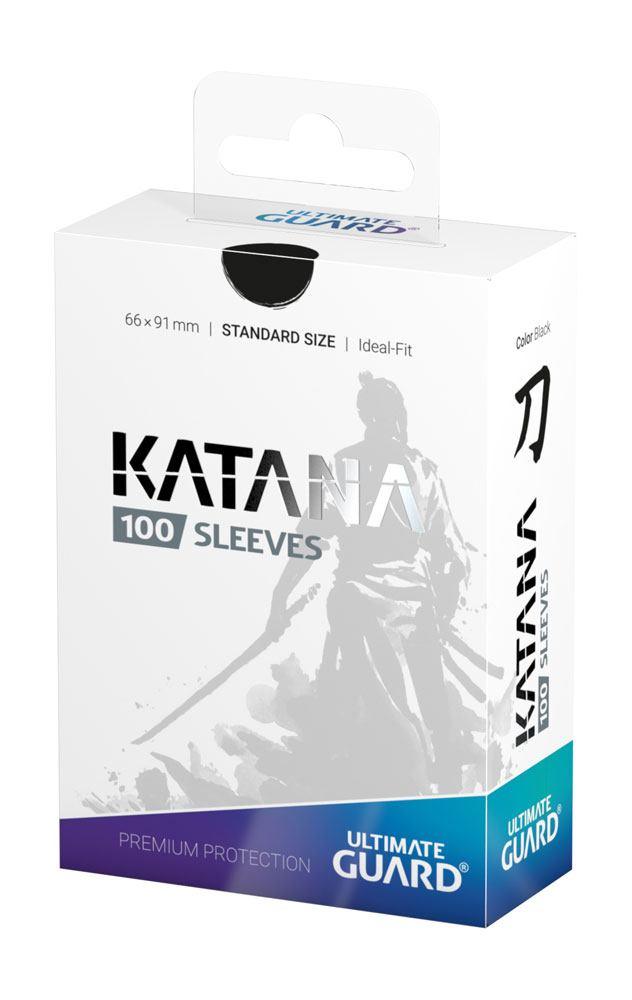 Ultimate Guard Katana Sleeves Standard Size Black (100) - Amuzzi