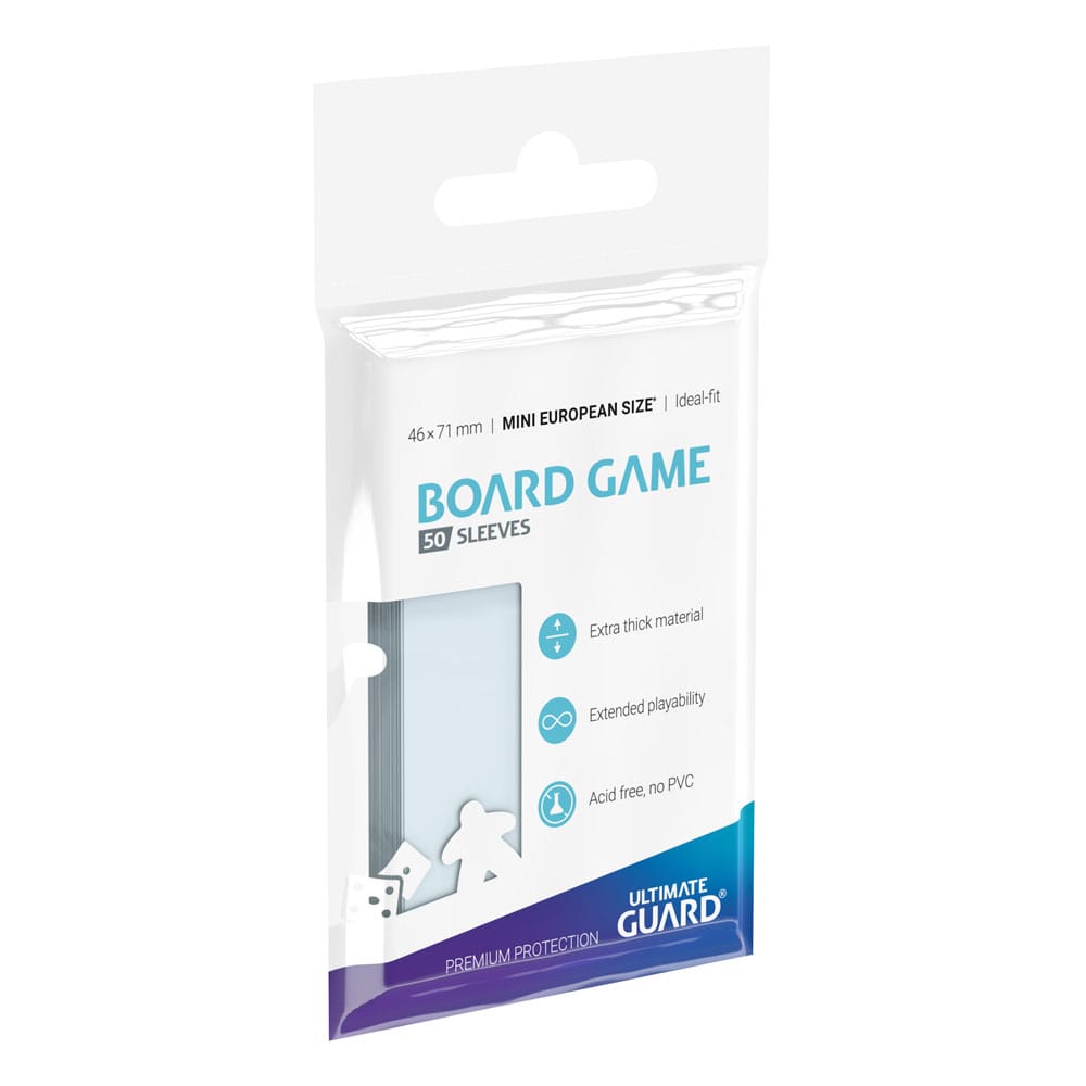 Ultimate Guard Premium Soft Sleeves For Board Game Cards Mini European (50) - Amuzzi