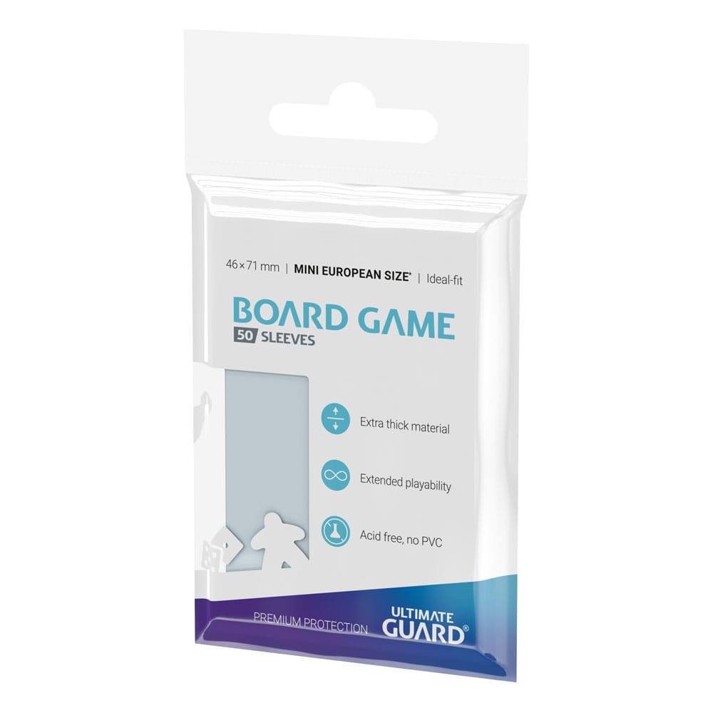 Ultimate Guard Premium Soft Sleeves For Board Game Cards Mini European (50) - Amuzzi