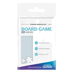 Ultimate Guard Premium Soft Sleeves For Board Game Cards Standard American (60) - Amuzzi