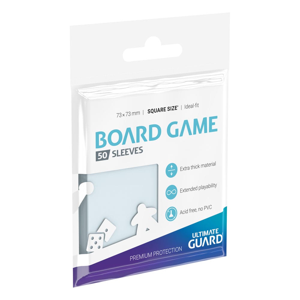 Ultimate Guard Premium Soft Sleeves For Board Game Cards Square (50) - Amuzzi