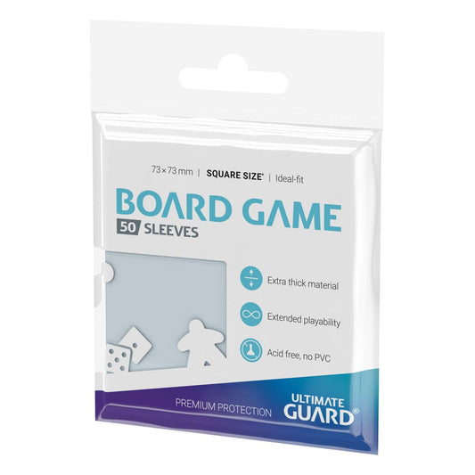 Ultimate Guard Premium Soft Sleeves For Board Game Cards Square (50) - Amuzzi