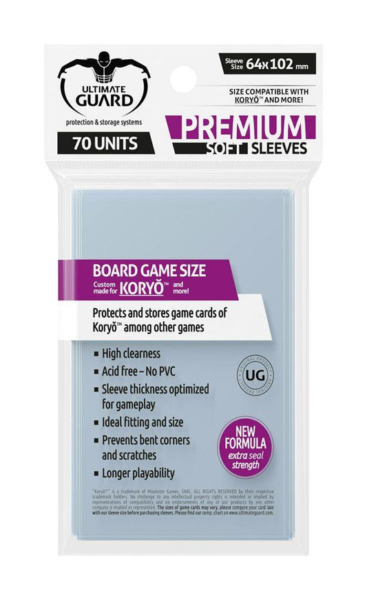 Ultimate Guard Premium Soft Sleeves For Board Game Cards Koryó™ (70) - Amuzzi