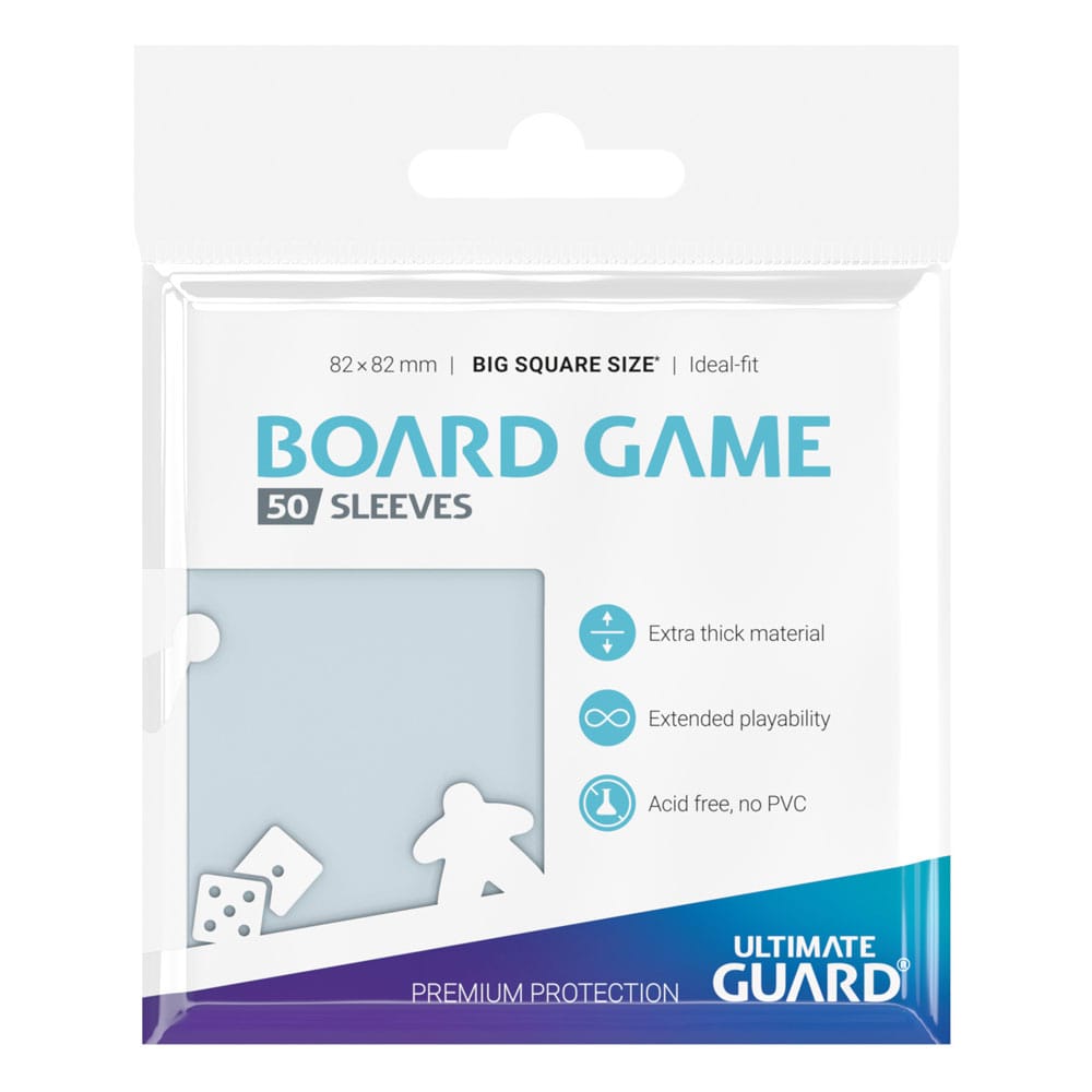 Ultimate Guard Premium Soft Sleeves For Board Game Cards Big Square (50) - Amuzzi