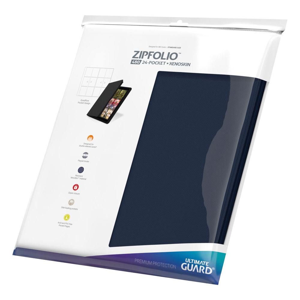 Ultimate Guard Zipfolio 480  24-Pocket Xenoskin - Blue 4260250077108