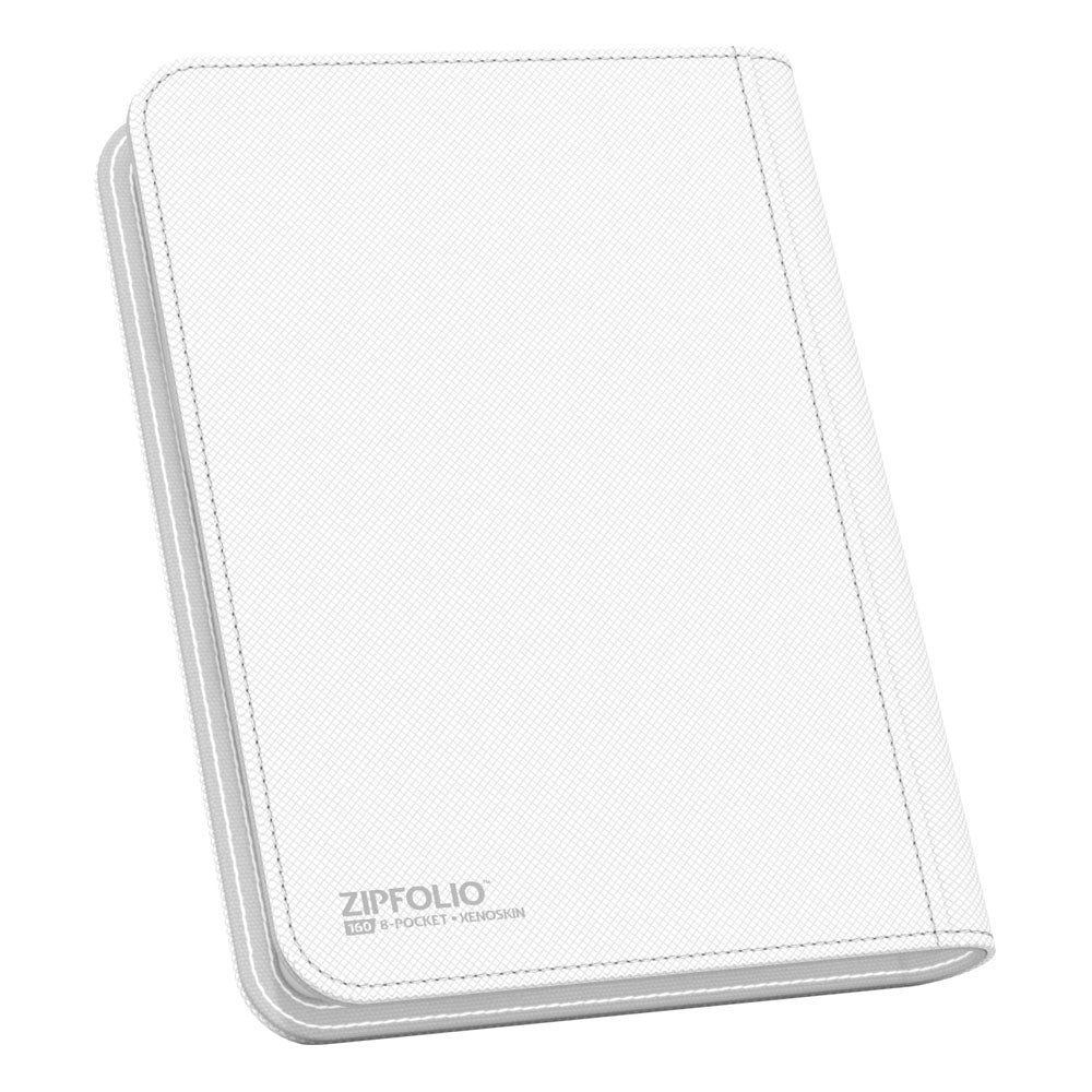 Ultimate Guard Zipfolio 160 - 8-Pocket Xenoskin White - Amuzzi