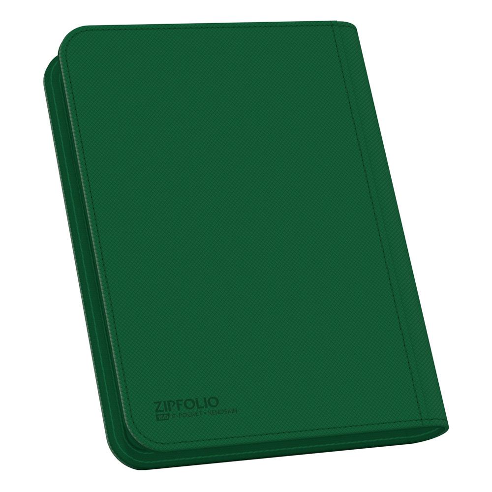 Ultimate Guard Zipfolio 160 - 8-Pocket Xenoskin Green - Amuzzi