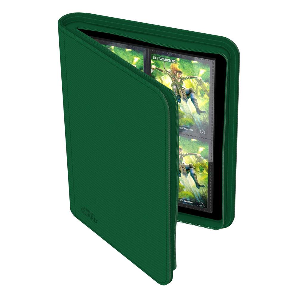 Ultimate Guard Zipfolio 160 - 8-Pocket Xenoskin Green - Amuzzi