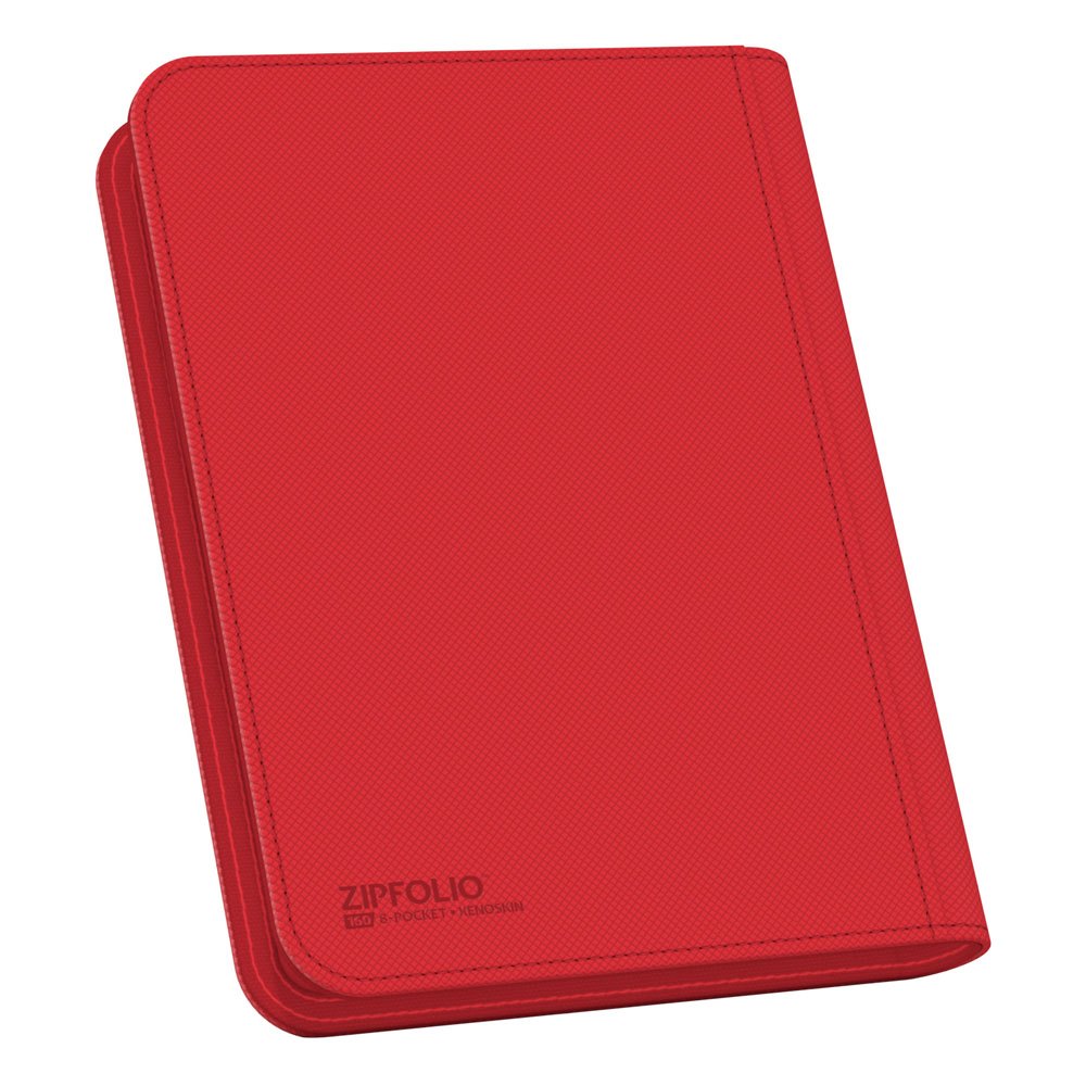 Ultimate Guard Zipfolio 160 - 8-Pocket Xenoskin Red - Amuzzi