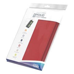 Ultimate Guard Zipfolio 160 - 8-Pocket Xenoskin Red - Amuzzi