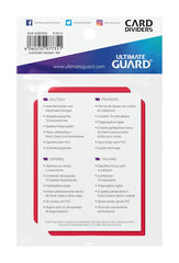 Ultimate Guard Card Dividers Standard Size Red (10) - Amuzzi