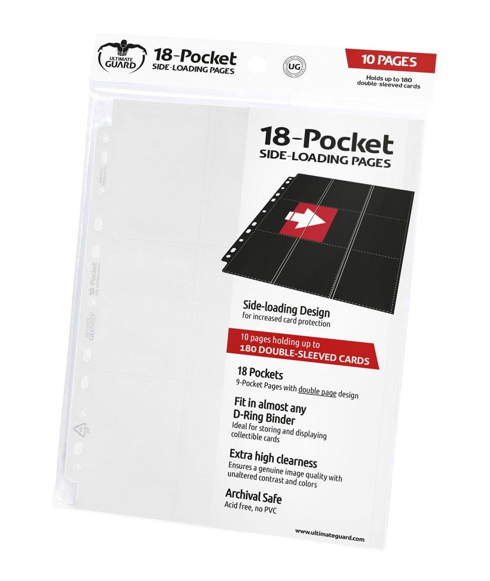 Ultimate Guard 18-Pocket Pages Side-Loading White (10) - Amuzzi