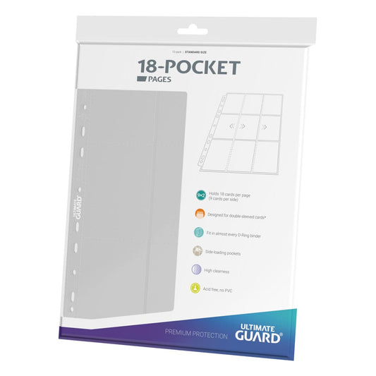 Ultimate Guard 18-Pocket Pages Side-Loading White (10) - Amuzzi