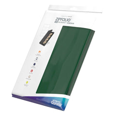 Ultimate Guard Zipfolio 320 - 16-Pocket Xenoskin Green - Amuzzi