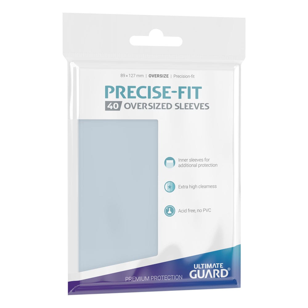 Ultimate Guard Precise-Fit Sleeves Oversized Transparent (40) - Amuzzi