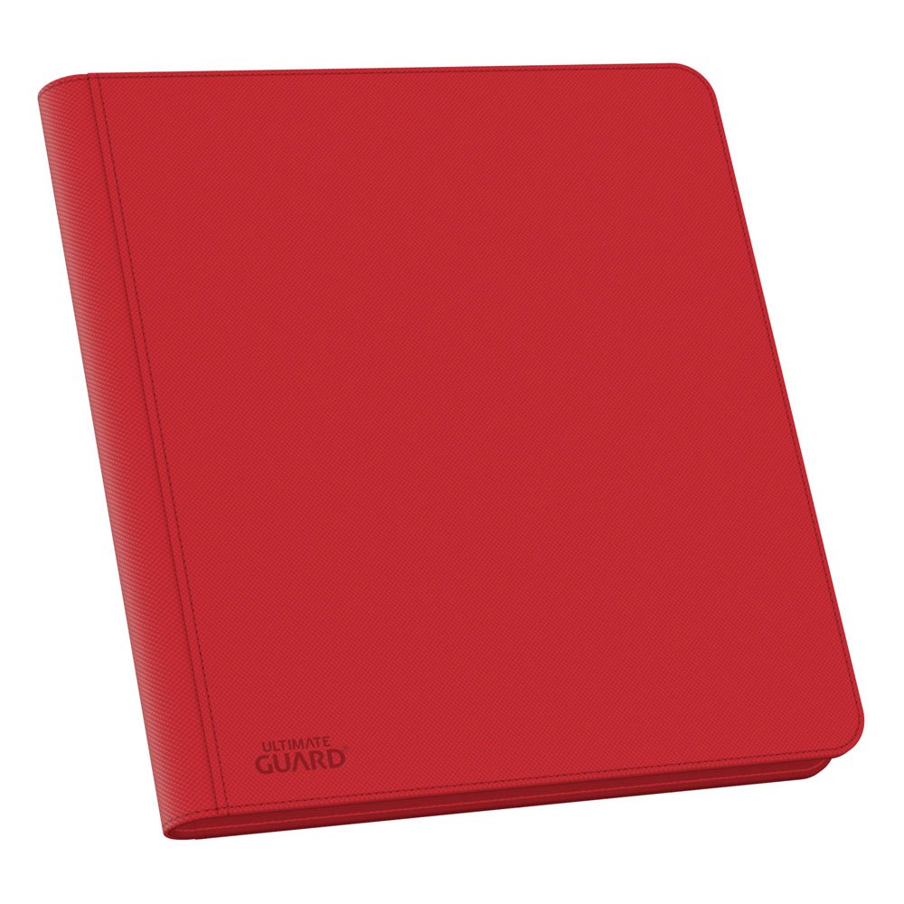 Ultimate Guard Zipfolio 480 - 24-Pocket Xenoskin (Quadrow) - Red - Amuzzi