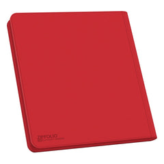 Ultimate Guard Zipfolio 480 - 24-Pocket Xenoskin (Quadrow) - Red - Amuzzi