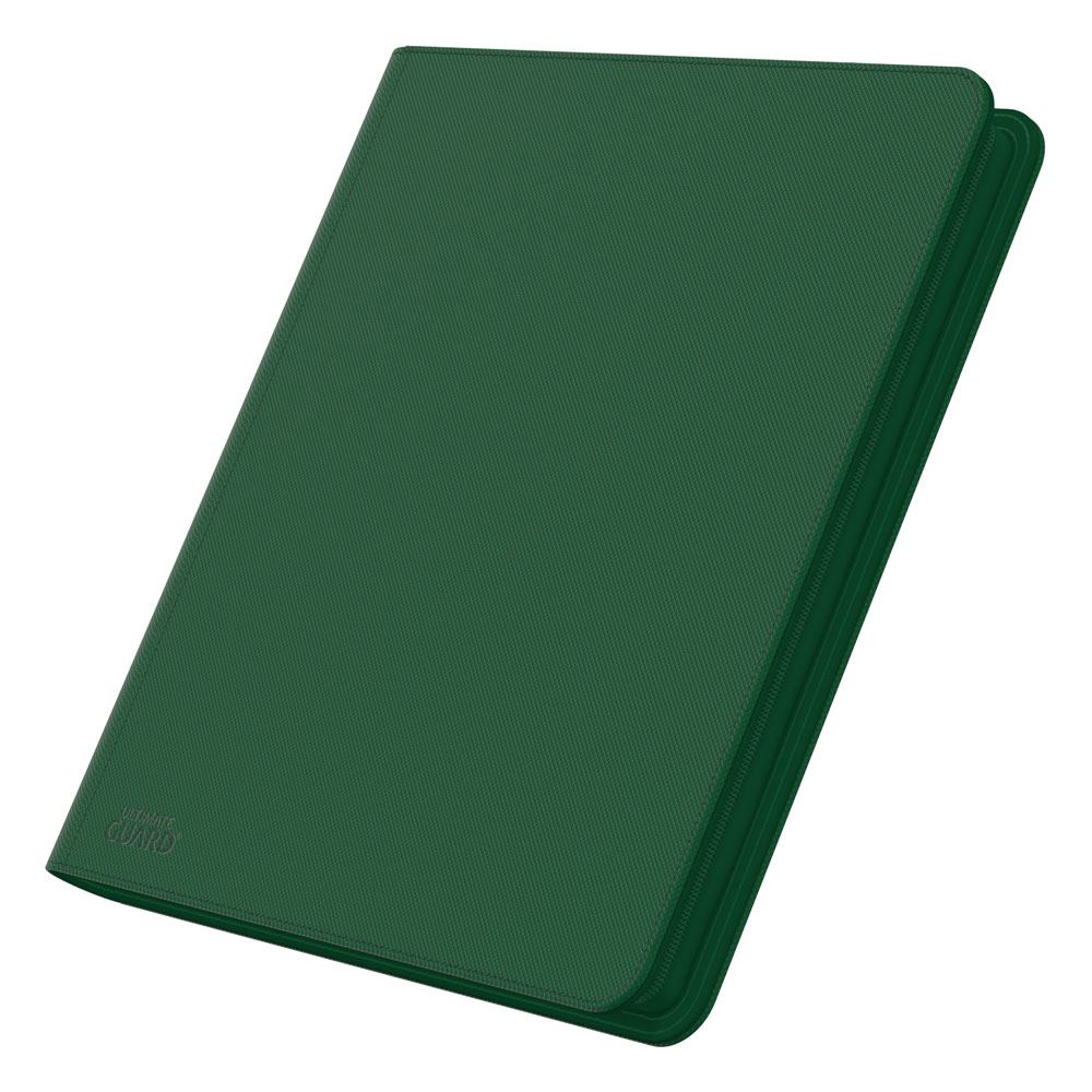 Ultimate Guard Zipfolio 480 - 24-Pocket Xenoskin (Quadrow) - Green - Amuzzi