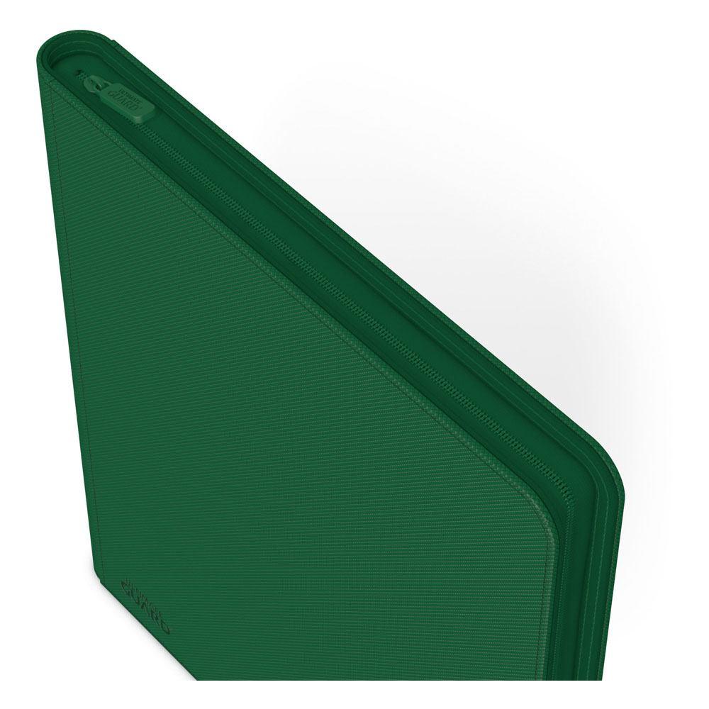 Ultimate Guard Zipfolio 480 - 24-Pocket Xenoskin (Quadrow) - Green - Amuzzi