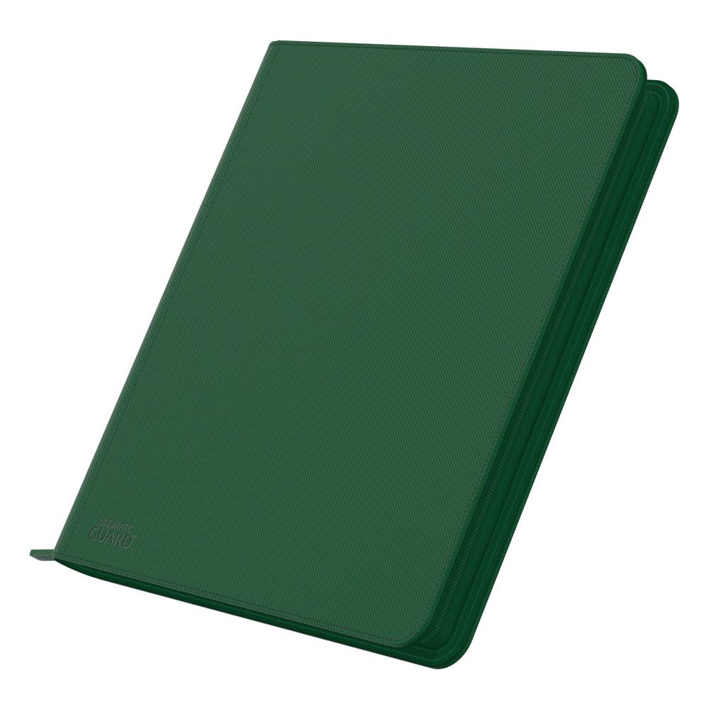 Ultimate Guard Zipfolio 480 - 24-Pocket Xenoskin (Quadrow) - Green - Amuzzi