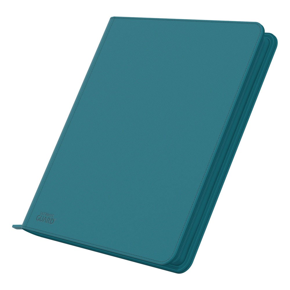 Ultimate Guard Zipfolio 480 - 24-Pocket Xenoskin (Quadrow) - Petrol Blue - Amuzzi