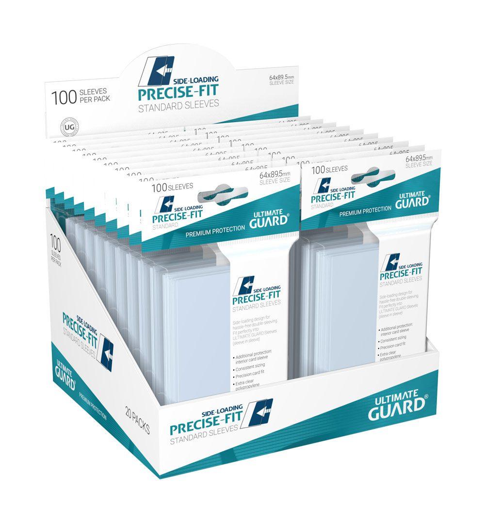 Ultimate Guard Precise-Fit Sleeves Side-Loading Standard Size Transparent (100) - Amuzzi