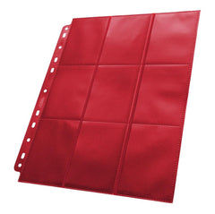 Ultimate Guard 18-Pocket Pages Side-Loading Red (50) - Amuzzi