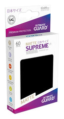 Ultimate Guard Supreme UX Sleeves Japanese Size Matte Black (60) 4056133003537