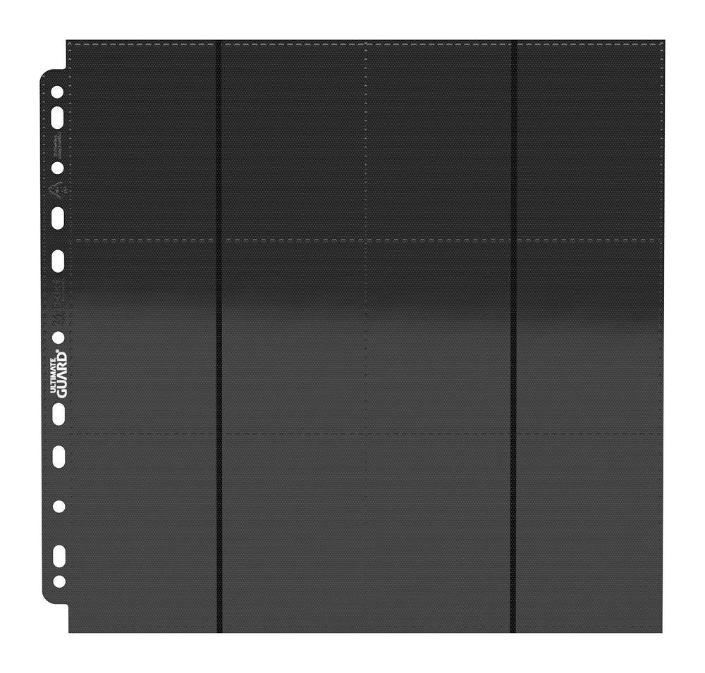 Ultimate Guard 24-Pocket Quadrow Pages Side-Loading Black (10) - Amuzzi