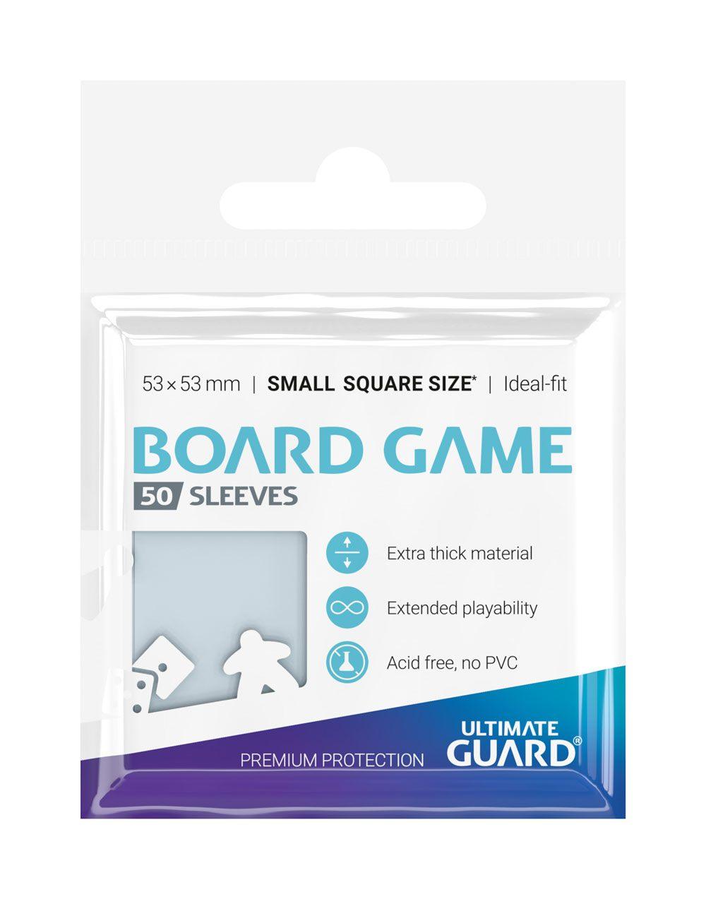 Ultimate Guard Premium Sleeves For Board Game Cards Small Square (50) - Amuzzi