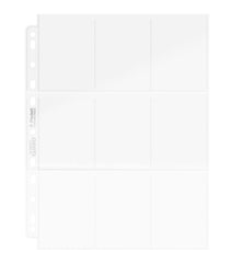 Ultimate Guard 9-Pocket Pages Top-Loading (100) - Transparent 4056133011518